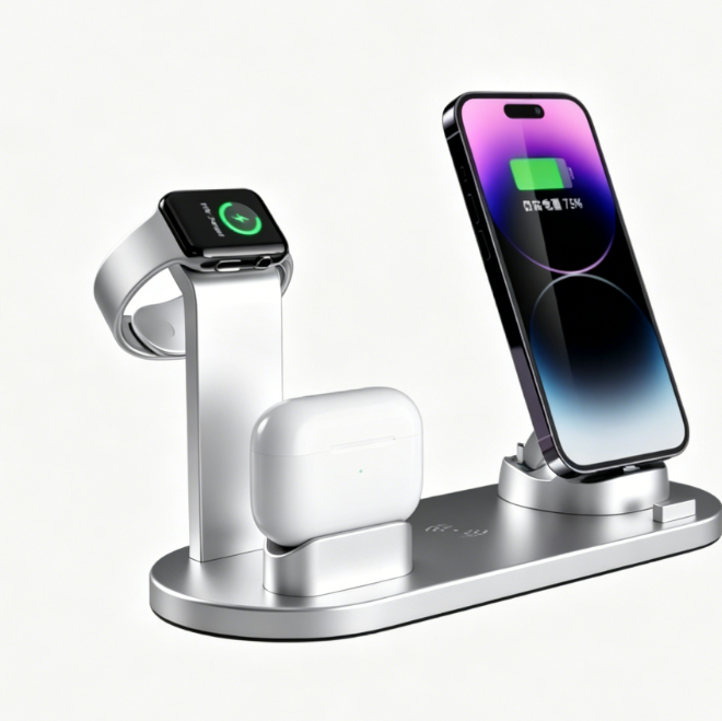 Four-in-One Wireless Charger with Fast Charging