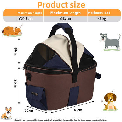 Breathable Bicycle Mounted Pet Carrier