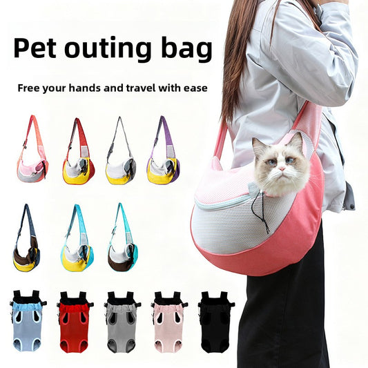 Pet Mesh Carrier Bag with Adjustable Strap