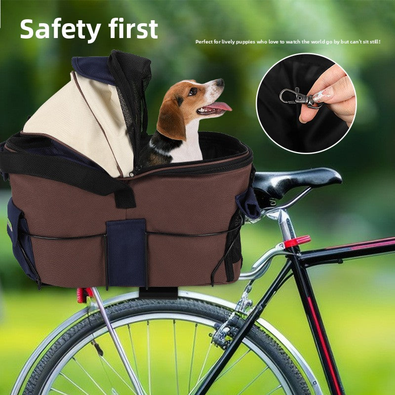 Breathable Bicycle Mounted Pet Carrier