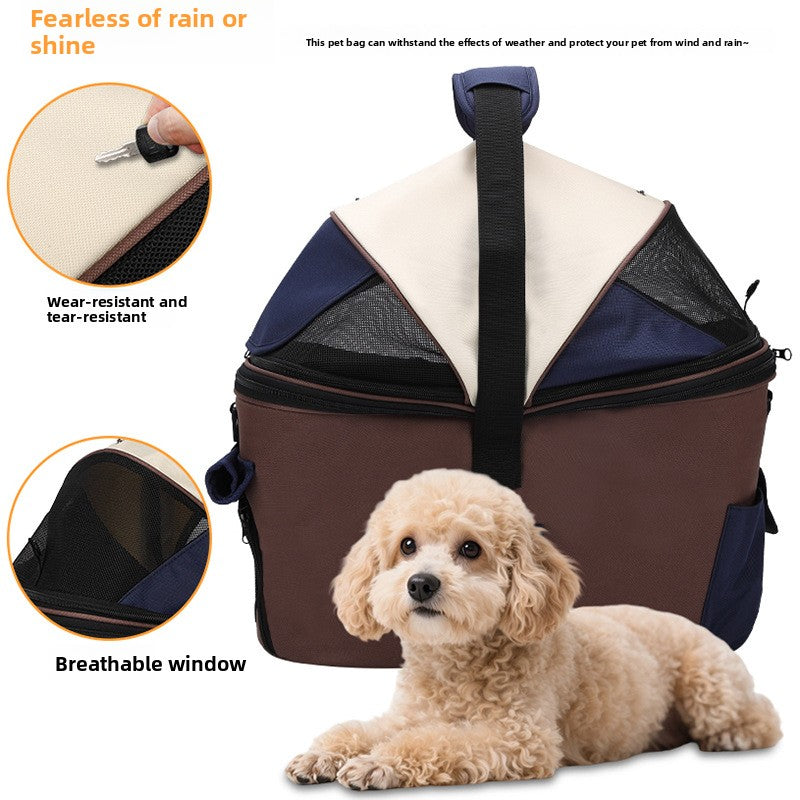 Breathable Bicycle Mounted Pet Carrier