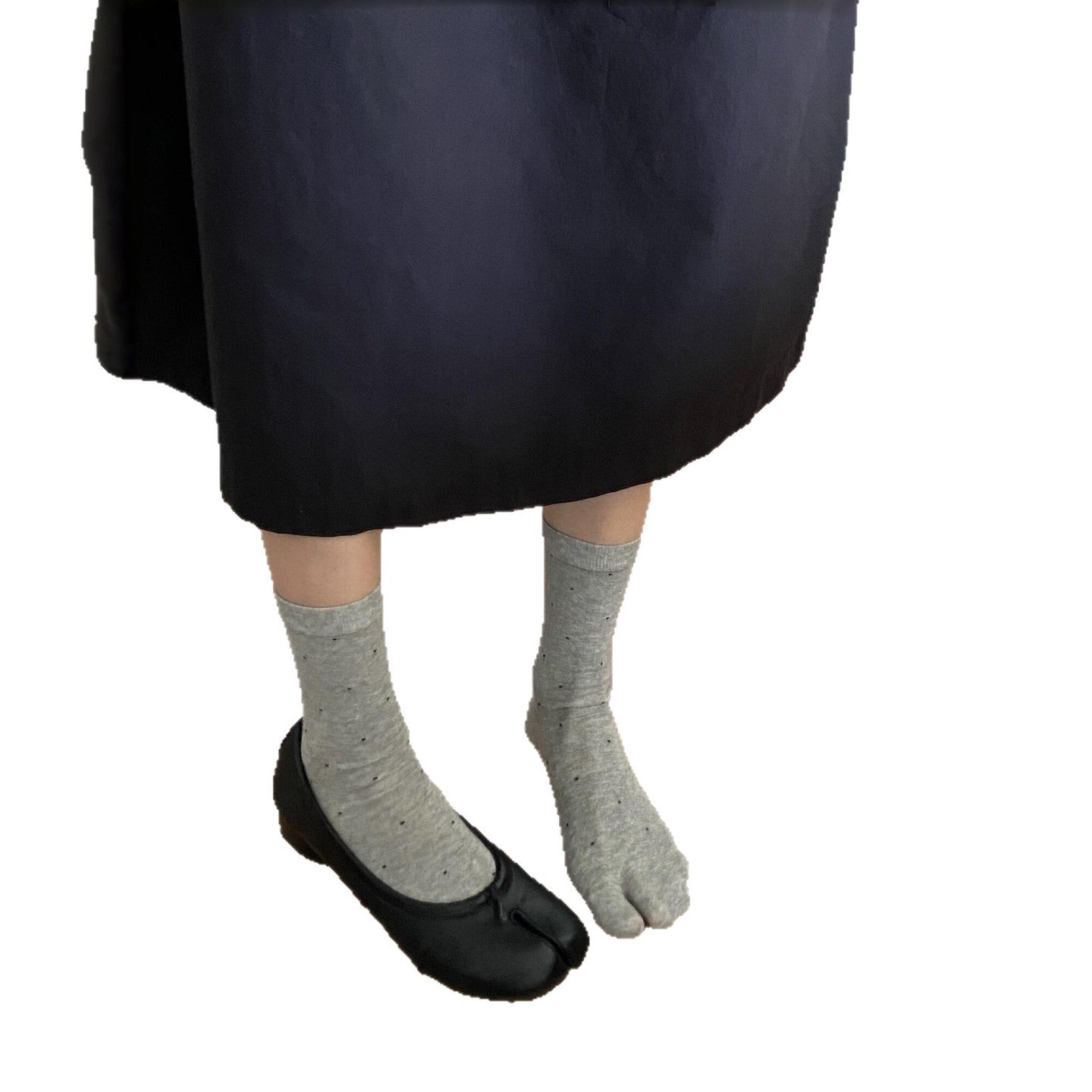 Polka Dot Split-Toe Mid-Calf Socks~ Perfect for Tabi Pig Hoof Shoes, Full of Cool Japanese Vibe